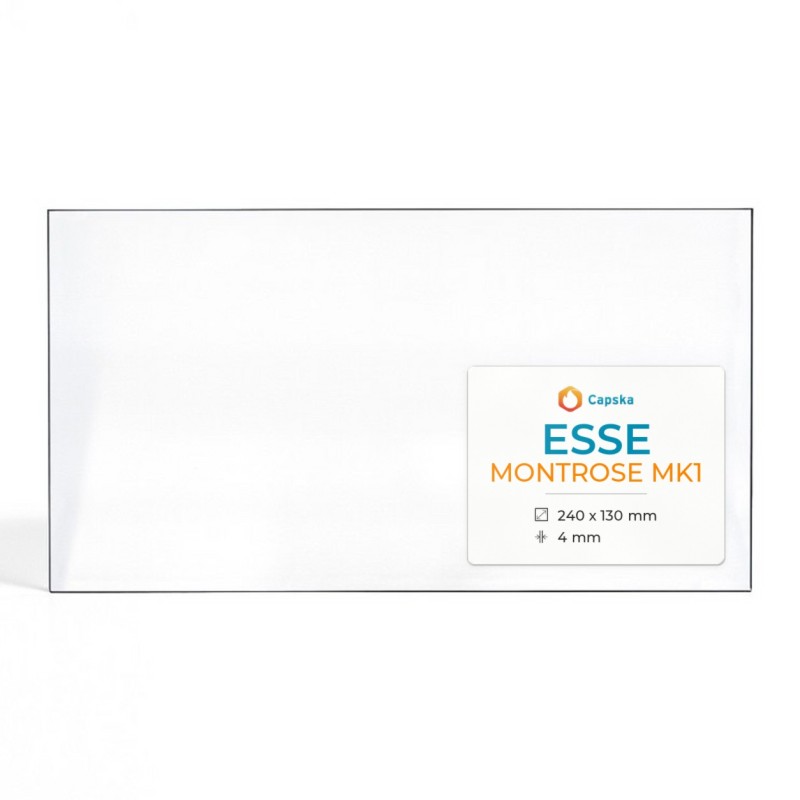 ESSE MONTROSE MK1 Glass Panel - Rectangular for Wood Burning Stove