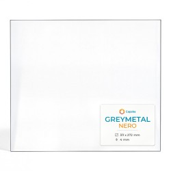 Greymetal NERO Glass - Rectangular glass panel for wood burning stove