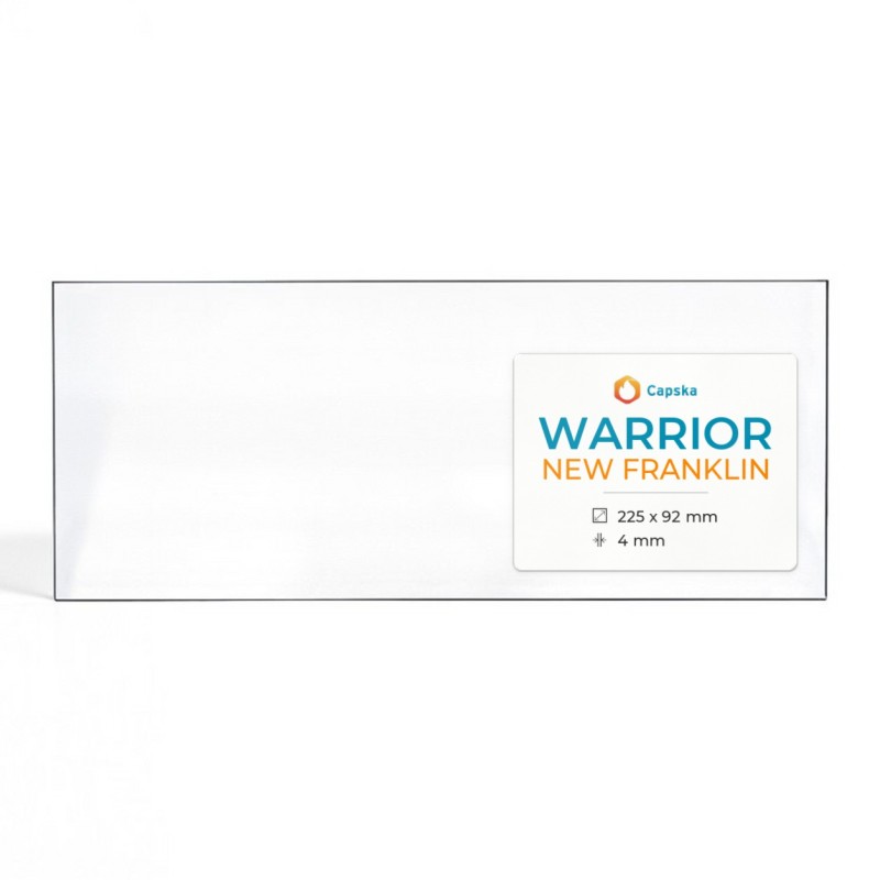 Vetro Warrior NEW FRANKLIN - Vetro Rettangolo per stufa a legna