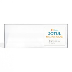 Jotul NO.17A (SIDE) Glass - Rectangular glass panel for wood burning stove