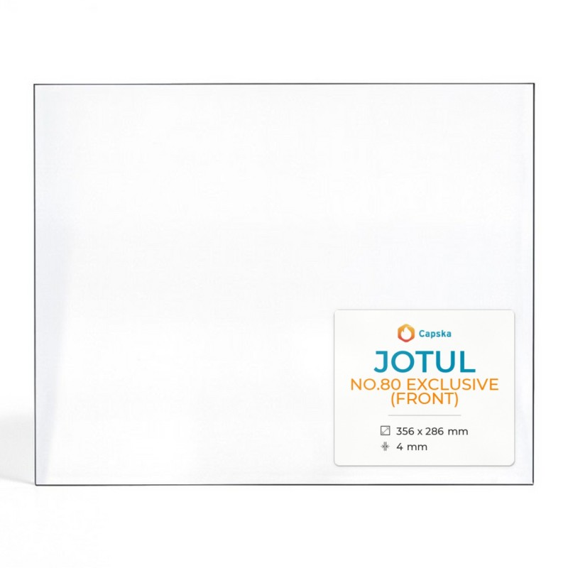 Jotul NO.80 EXCLUSIVE (FRONT) Glas - Rechteck Kaminglas für Kaminofen