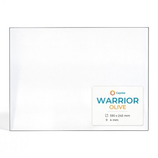 Vitre Warrior OLIVE - Verre Rectangle pour poêle à bois