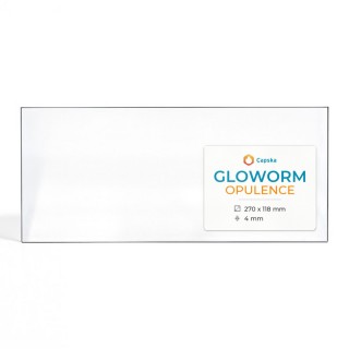 Vetro Gloworm OPULENCE - Vetro Rettangolo per stufa a legna