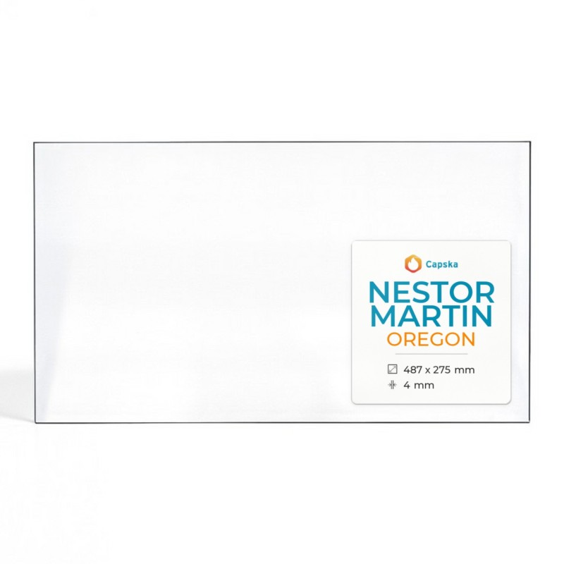 Nestor Martin OREGON Glas - Rechteck Kaminglas für Kaminofen