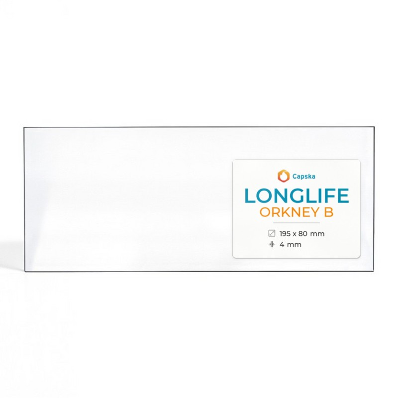 Longlife ORKNEY B Glas - Kaminglas für Kaminofen
