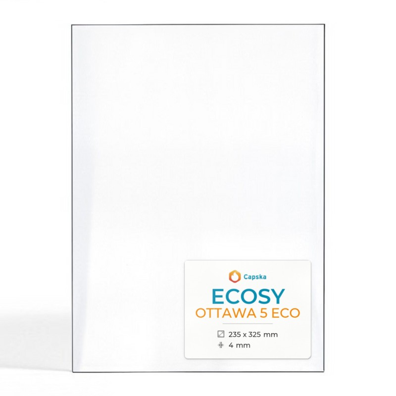 Vetro Ecosy OTTAWA 5 ECO - Vetro Rettangolo per stufa a legna