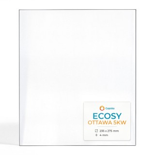 Ecosy Ottawa 5KW Glass - Rectangular Panel for Wood Burning Stove
