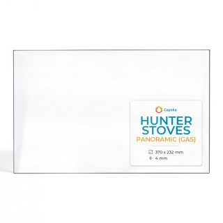 Hunter PANORAMIC (GAS) Glass - Rectangular Panel for Wood Burning Stove