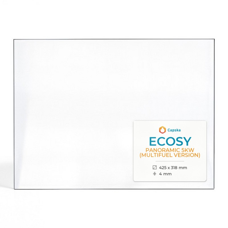 Vitre Ecosy PANORAMIC 5KW - Verre Rectangle pour poêle à bois