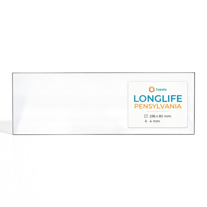 Vitre Longlife PENSYLVANIA - Verre Rectangle pour poêle à bois