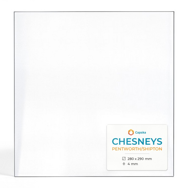 Chesneys PENTWORTH/SHIPTON Glas - Rechteck Kaminglas für Kaminofen