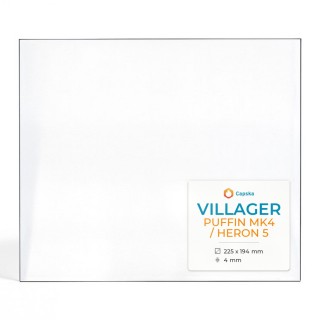 Villager PUFFIN MK4 / HERON 5 Glas - Rechteck Kaminglas für Kaminofen
