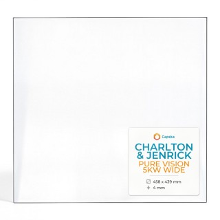 Kaminglas Charlton & Jenrick PURE VISION 5KW WIDE - Rechteckiges Glas für Kaminofen