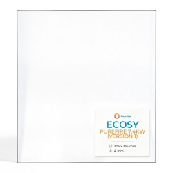 Vitre Ecosy PUREFIRE 7.4KW (VERSION 1) - Verre Rectangle pour poêle à bois