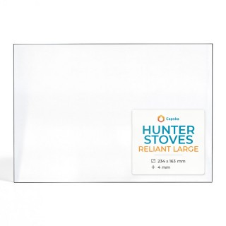 Hunter RELIANT LARGE Glass Panel for Wood Burning Stove