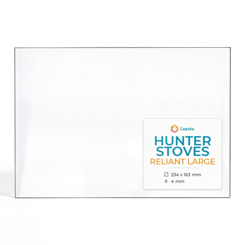 Vitre Hunter RELIANT LARGE - Verre Rectangle pour poêle à bois