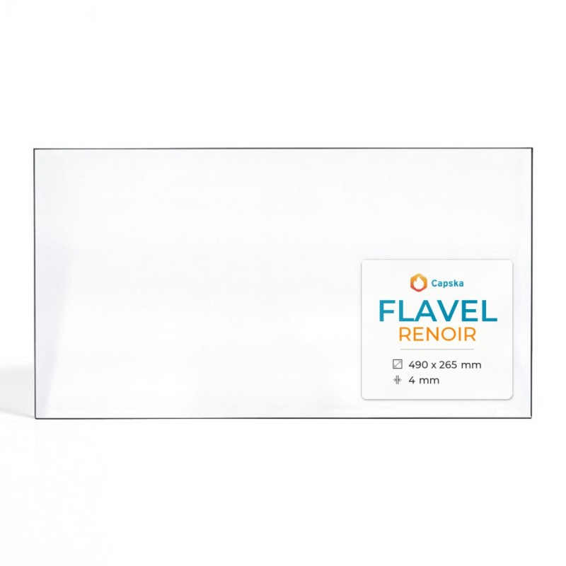 Flavel RENOIR Glass - Rectangular Panel for Wood Burning Stove