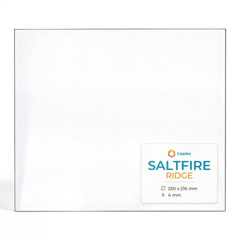 Saltfire RIDGE Glas - Rechteck Kaminglas für Kaminofen
