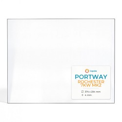 Portway ROCHESTER 7KW MK2 Glass - Rectangular glass panel for wood burning stove