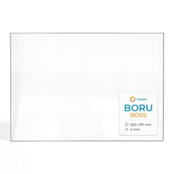 Boru ROSS Glas - Rechteck Kaminglas für Kaminofen