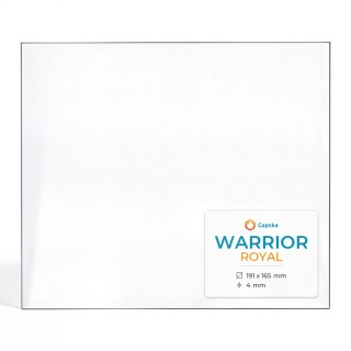 Vetro Warrior ROYAL per stufe a legna - Dimensioni 191x165x4 mm