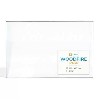 Woodfire RX30 Glass - Rectangular Panel for Wood Stove