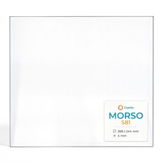 Vetro Morso S81 - Vetro Rettangolo per stufa a legna