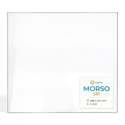 Morso S81 Glas - Rechteck Kaminglas für Kaminofen