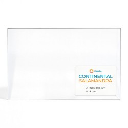 Continental SALAMANDRA Glass - Rectangular glass panel for wood burning stove