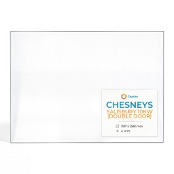 Vitre Chesneys SALISBURY 10KW (DOUBLE DOOR) - Verre Rectangle pour poêle à bois