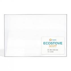 Vitre Ecostove SCG17 - Verre Rectangle pour poêle à bois