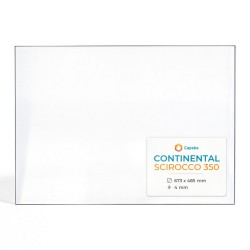 Continental SCIROCCO 350 Glass - Rectangular glass panel for wood burning stove