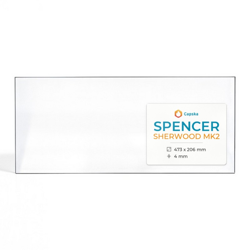 Vitre Spencer SHERWOOD MK2 - Verre Rectangle pour poêle à bois
