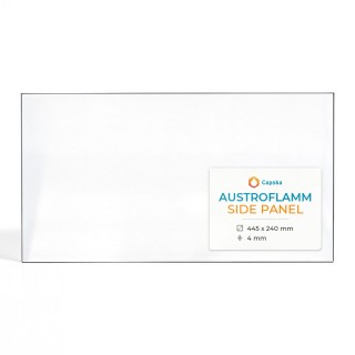 Austroflamm SIDE PANEL Glas - Rechteck Kaminglas für Kaminofen