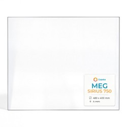Meg SIRIUS 750 Glas - Rechteck Kaminglas für Kaminofen