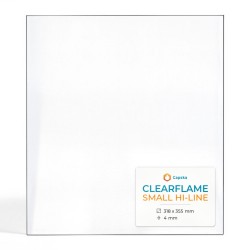 Vitre Clearflame SMALL HI-LINE - Verre Rectangle pour poêle à bois