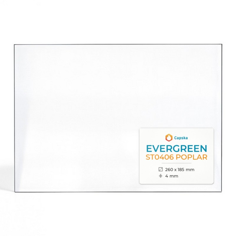 Evergreen ST0406 POPLAR Glas - Rechteck Kaminglas für Kaminofen