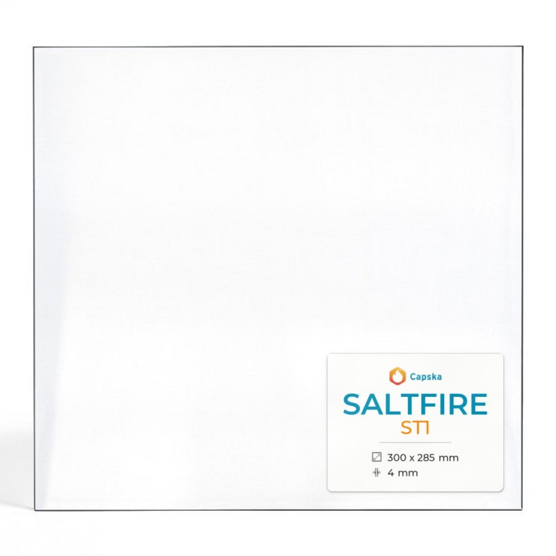 Vitre Saltfire ST1 - Verre Rectangle pour poêle à bois