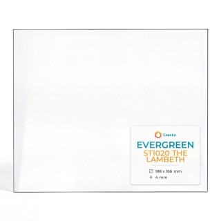 Evergreen ST1020 THE LAMBETH Glass - Rectangular Panel for Wood Burning Stove