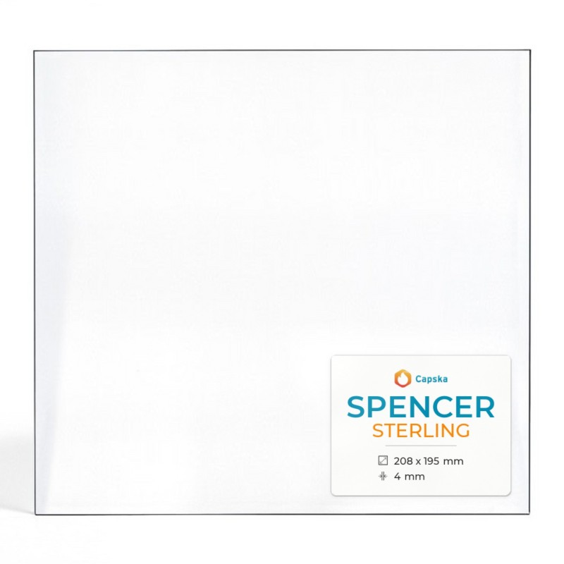 Vitre Spencer STERLING - Verre Rectangle pour poêle à bois
