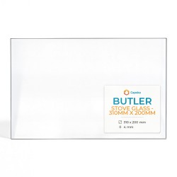 Vitre Butler STOVE GLASS - 310MM X 200MM - Verre Rectangle pour poêle à bois