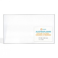 Vitre Austroflamm STOVE GLASS - 530MM X 300MM - Verre Rectangle pour poêle à bois