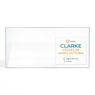 Vetro Clarke STOVES (M MART) VICTORIA - Rettangolo per stufa a legna