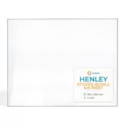 Vetro Henley STOVES ACHILL 6.6 INSET - Vetro Rettangolo per stufa a legna