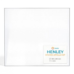 Vitre Henley STOVES APOLLO 5/7 - Verre Rectangle pour poêle à bois