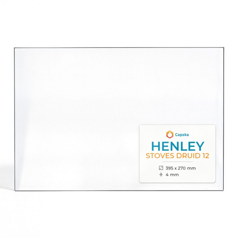 Vitre Henley STOVES DRUID 12 - Verre Rectangle pour poêle à bois