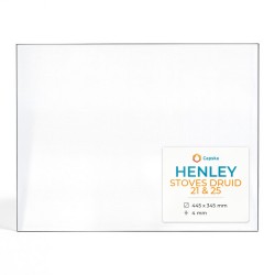 Vitre Henley STOVES DRUID 21 & 25 - Verre Rectangle pour poêle à bois