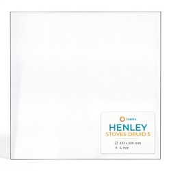 Henley STOVES DRUID 5 Glas - Rechteck Kaminglas für Kaminofen