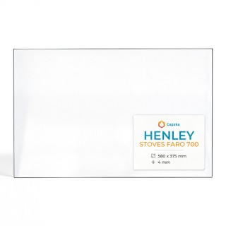 Henley STOVES FARO 700 Glas für Kaminofen - Rechteckiges Kaminglas