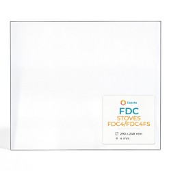 Vitre Fdc STOVES FDC4/FDC4FS - Verre Rectangle pour poêle à bois
